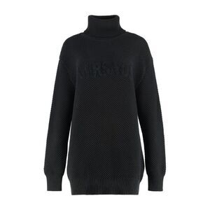 VERSACE Medusa Jacquard Turtleneck Sweater Women BLACK Sweaters & Knitwear